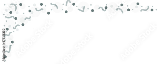 Gray vector background with a pattern of circles with different diameters. Textured template for a web splash in a modern style.