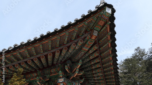 korean temple roof