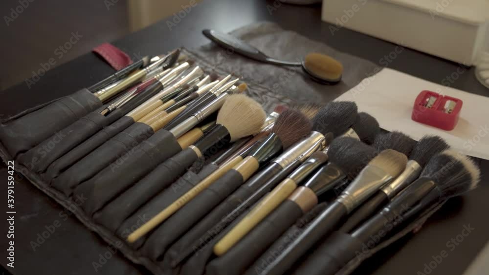 cosmetic set of profesional brushes for makeup closeup cosmetic set of profesional brushes for makeup closeup