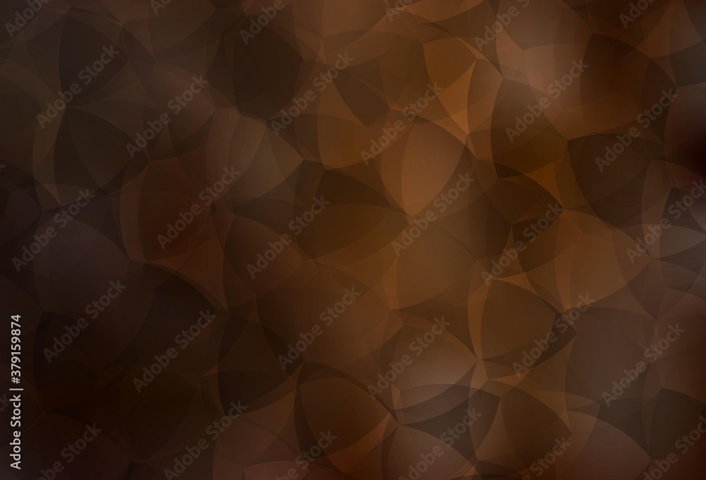 Dark Brown vector polygon abstract backdrop. Dark Brown vector polygon abstract backdrop.