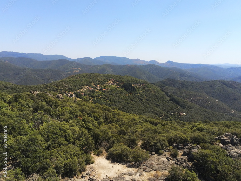 Paysage de montagne dans les Cévennes