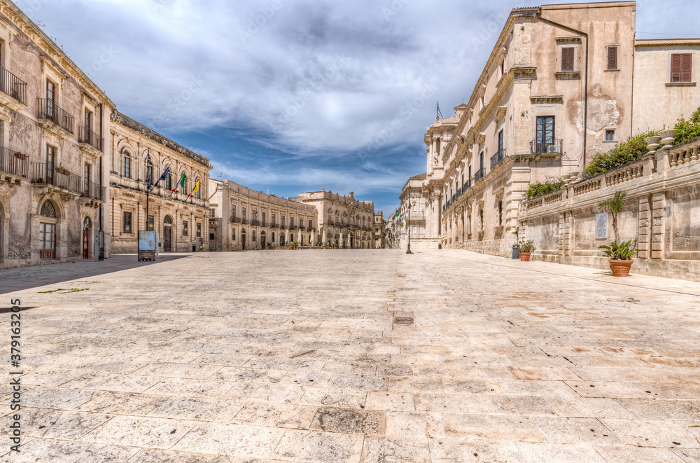 Syracuse Sicily, cathedral square