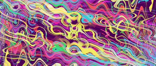 Creative colorful paint strokes abstract