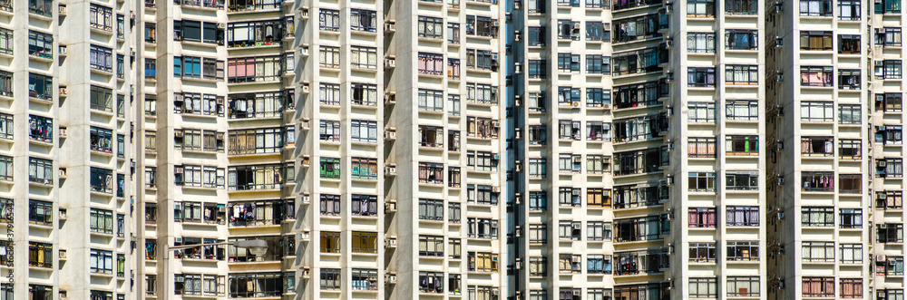 facade of residential apartment buidlings facade of residential apartment buidlings
