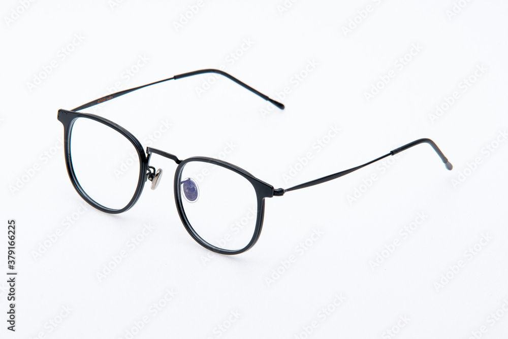 Fashion sunglasses black frames on white background. Fashion sunglasses black frames on white background.