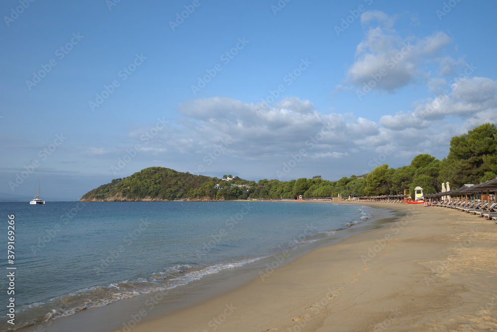 Obraz premium Koukounaries beach , at Skiathos island , in Greece