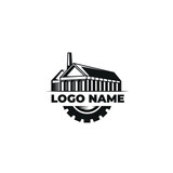 production factory industry logo template
