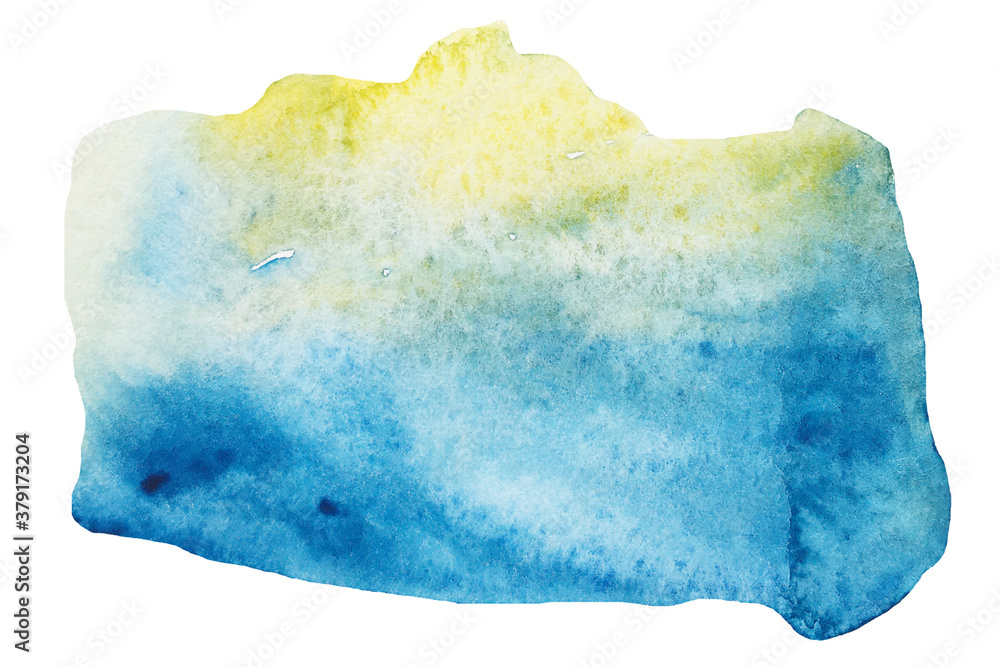 Naklejka premium Abstract watercolor blue illustration.For design.