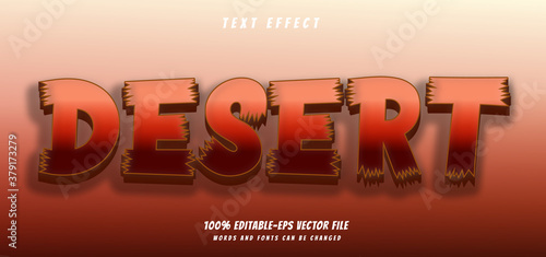 desert text effect editable vector file text design vector