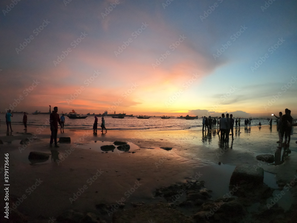 Sea Beach Sunset