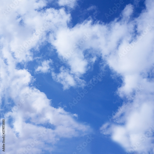 Cloud in the form of heart against the blue sky