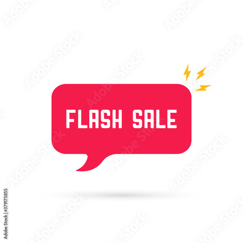 pink speech bubble like flash sale