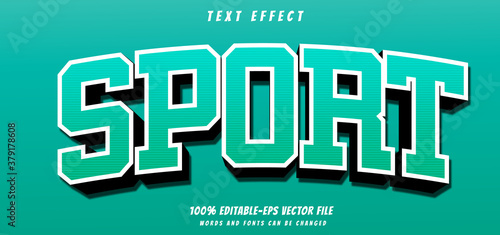 sport text effect editable vector file text design vector