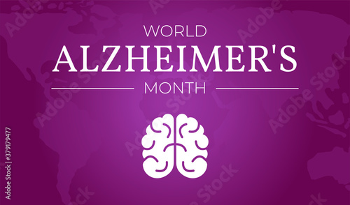 World Alzheimer's Month Background Illustration