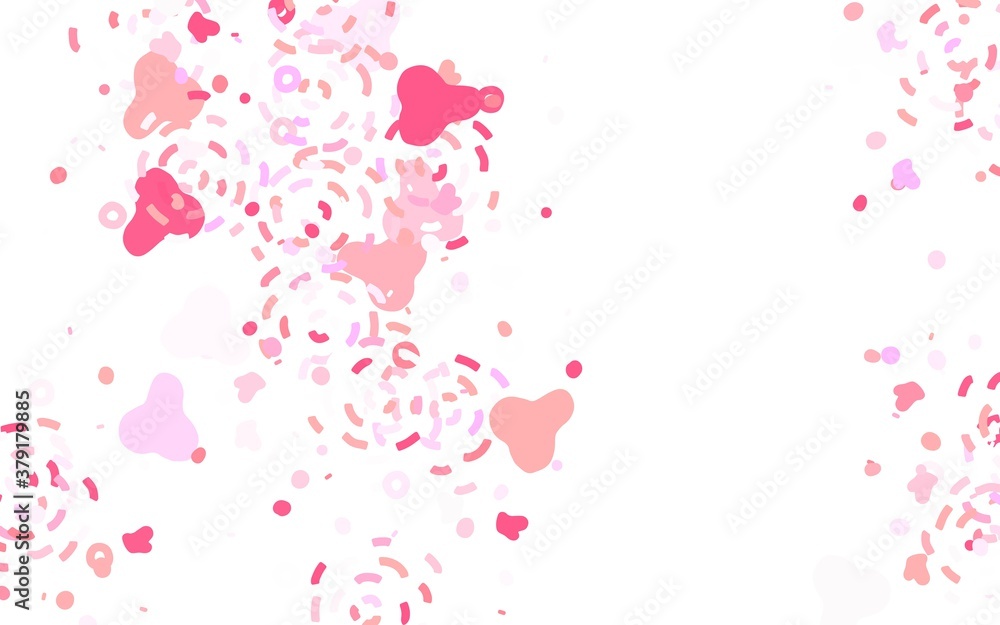 Light Purple, Pink vector background with abstract shapes. Light Purple, Pink vector background with abstract shapes.