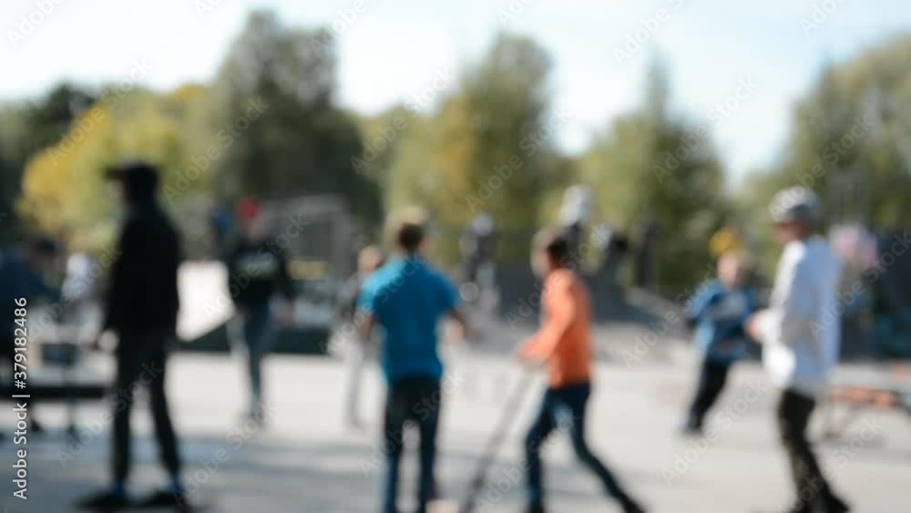 playground skate park defocused background playground skate park defocused background