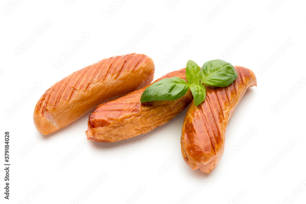 Pork sausage isolated on white background. Pork sausage isolated on white background.