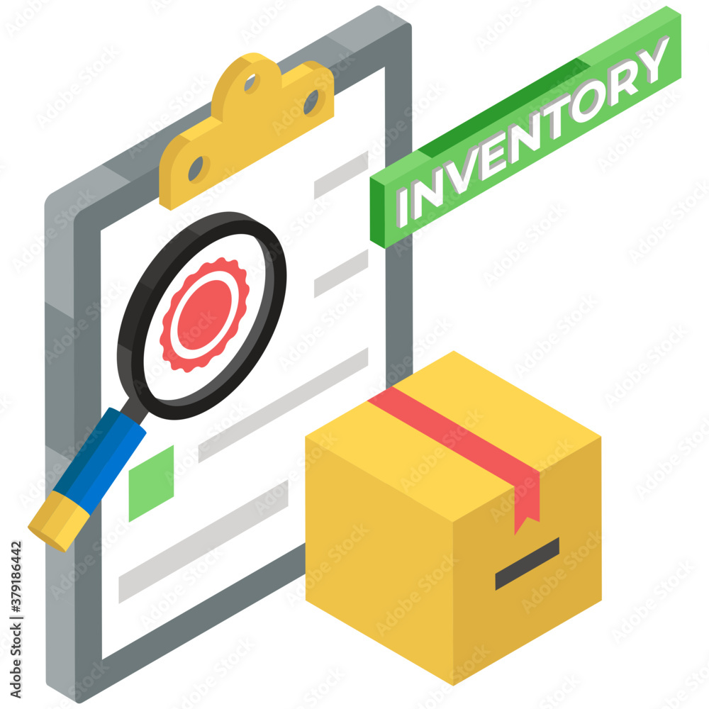 Isometric icon of inventory, editable stroke
Isometric icon of inventory, editable stroke