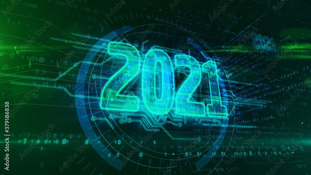 2021 year abstract 3d illustration 2021 year abstract 3d illustration