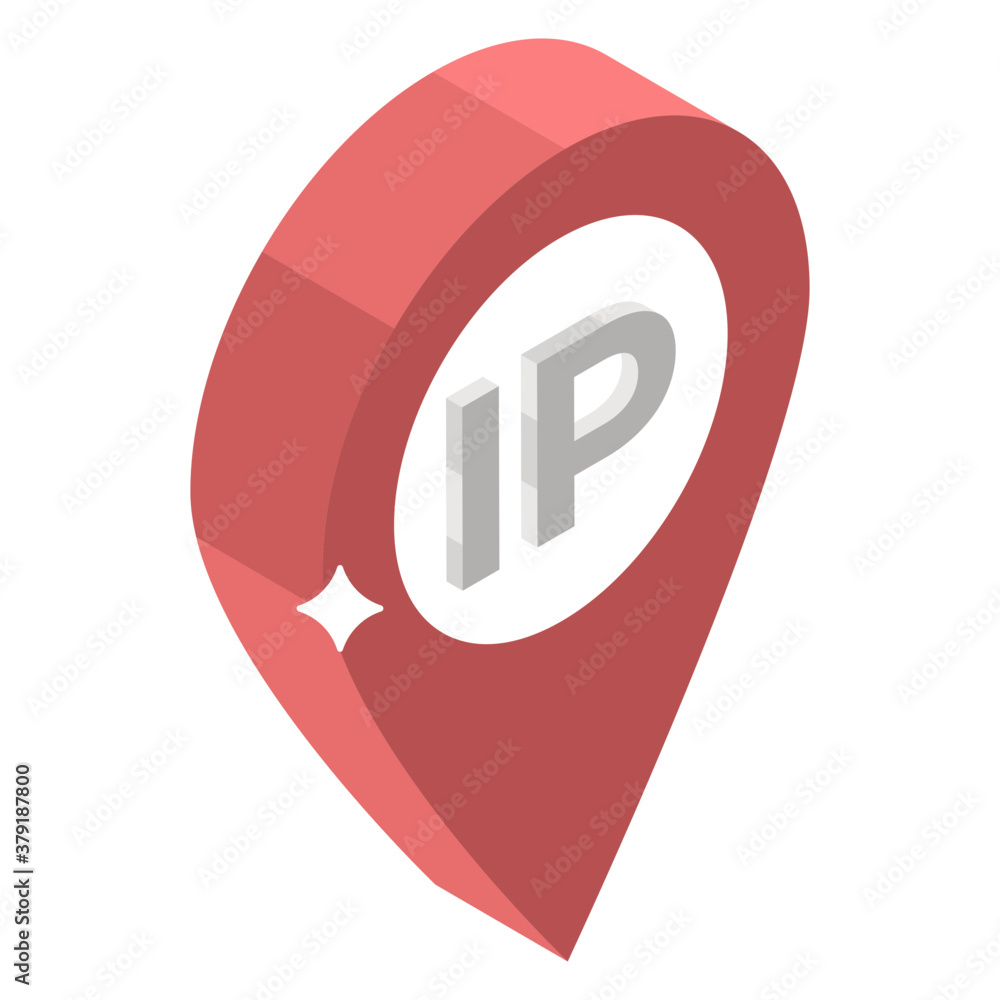 Ip address vector in modern isometric style
Ip address vector in modern isometric style
