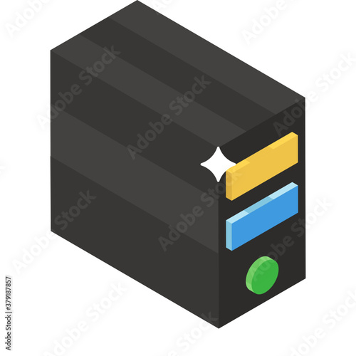 
Proxy server icon design, data server concept 
