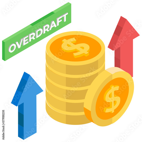 
Sum of money paid back with interest, overdraft 
