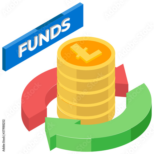 
A sum of money sent in payment or as a gift, remittance of funds icon 
