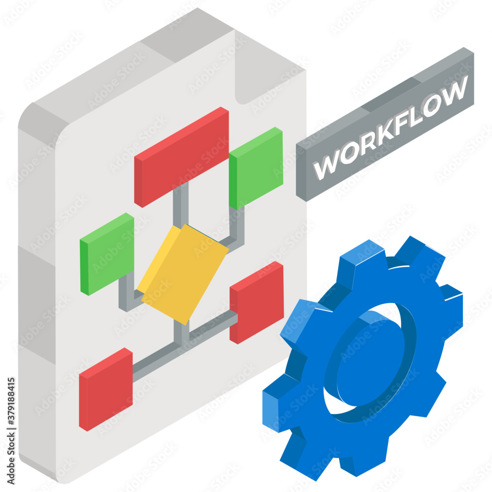 
Algorithm vector design, workflow automation on a paper 
