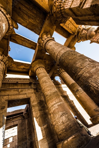 Com OmboTemple Temple of Com Ombo Temple on the Nile Com Ombo Temple of Horus and Sobek gods, Egypt