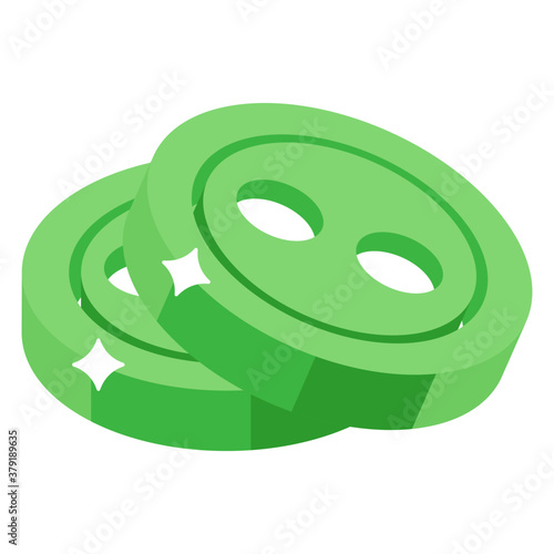 
Buttons vector style, knobs in editable style 
