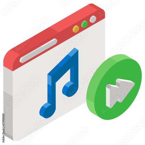 
Design of online music website, listening web track
