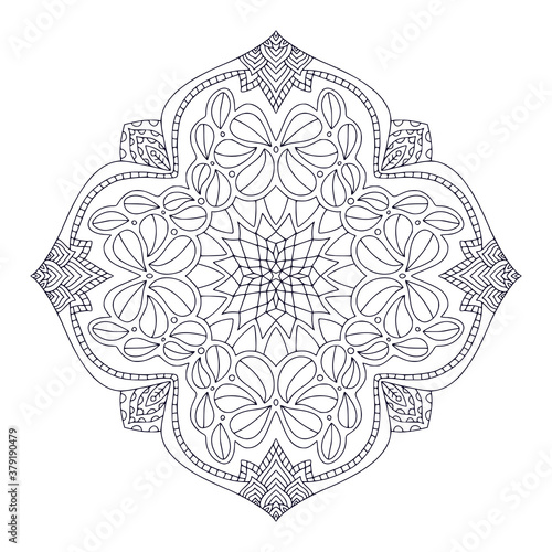 Ornamental bohemian Mandala. Tattoo art design