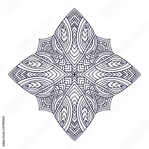 Ornamental bohemian Mandala. Tattoo art design