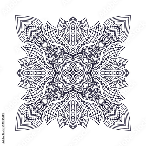 Ornamental bohemian Mandala. Tattoo art design