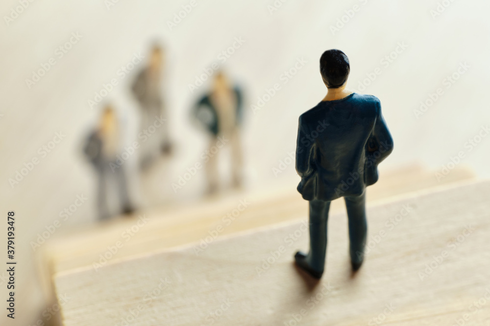 The concept of a leader and a boss in a business company