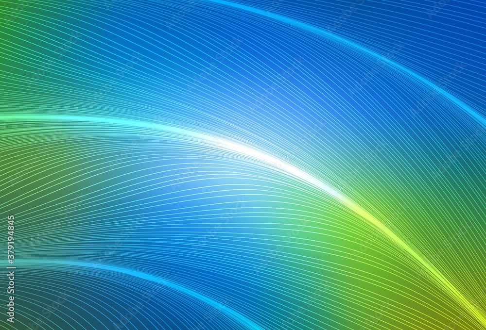 Light Blue, Green vector pattern with curved lines. Light Blue, Green vector pattern with curved lines.