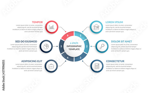 Circle Infographics - Six Elements
