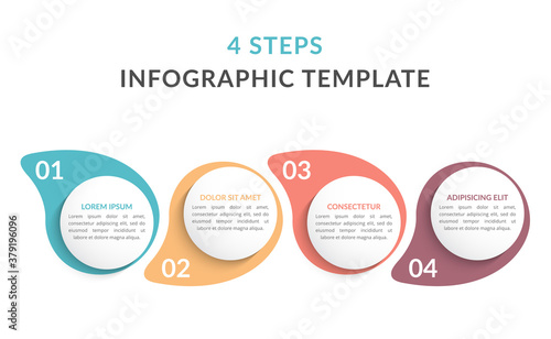 Infographic Template with 4 Steps