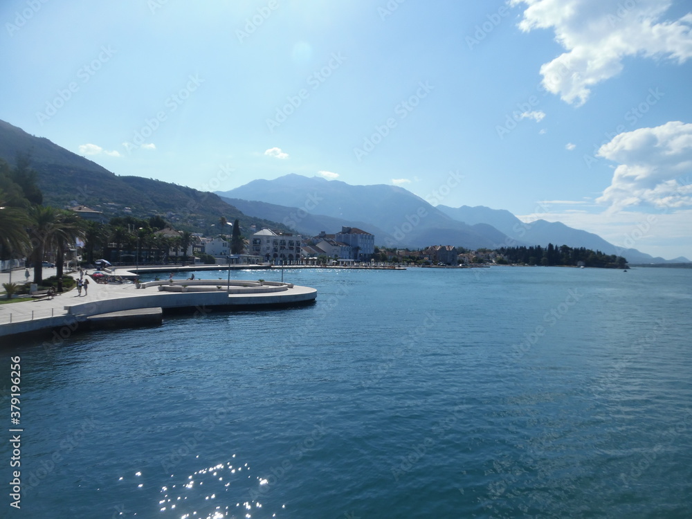 Montenegro, Bay of Kotor, Sunny day in July