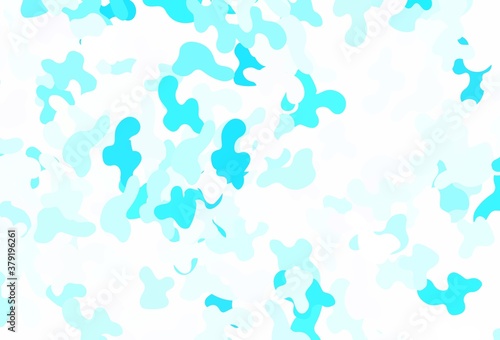 Light Pink  Blue vector texture with abstract forms.