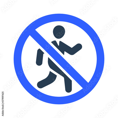 No entry restriction icon