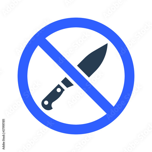 Knife restriction icon