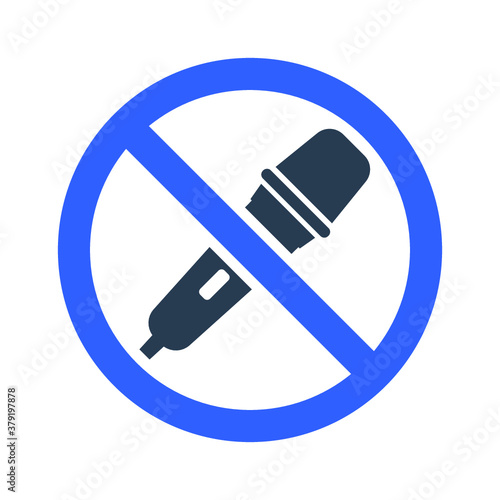 Microphone restriction icon