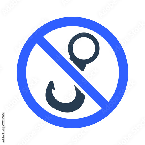 No fishing restriction icon