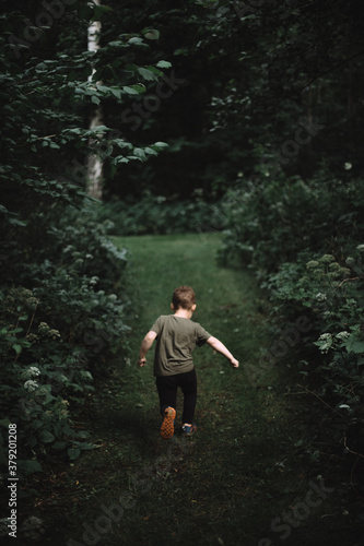 Wallpaper Mural Running in forest Torontodigital.ca