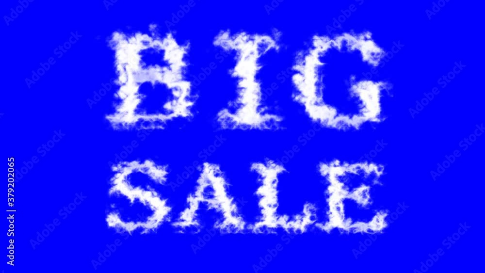 Big Sale cloud text effect blue isolated background. animated text effect with high visual impact. letter and text effect. Big Sale cloud text effect blue isolated background. animated text effect with high visual impact. letter and text effect.