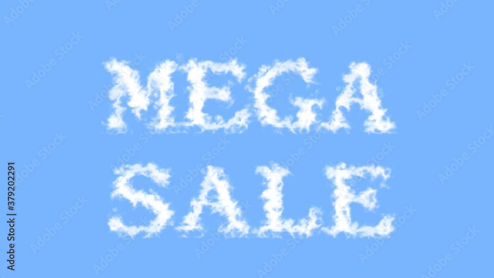 Mega Sale cloud text effect sky isolated background. animated text effect with high visual impact. letter and text effect. Mega Sale cloud text effect sky isolated background. animated text effect with high visual impact. letter and text effect.