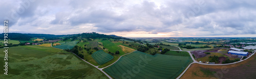 Ackerbau und weizen feld im hohenloher land hohenlohe landwirtschaft photo