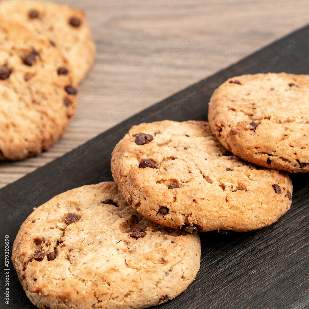 Cookies on a black kitchen board Cookies on a black kitchen board