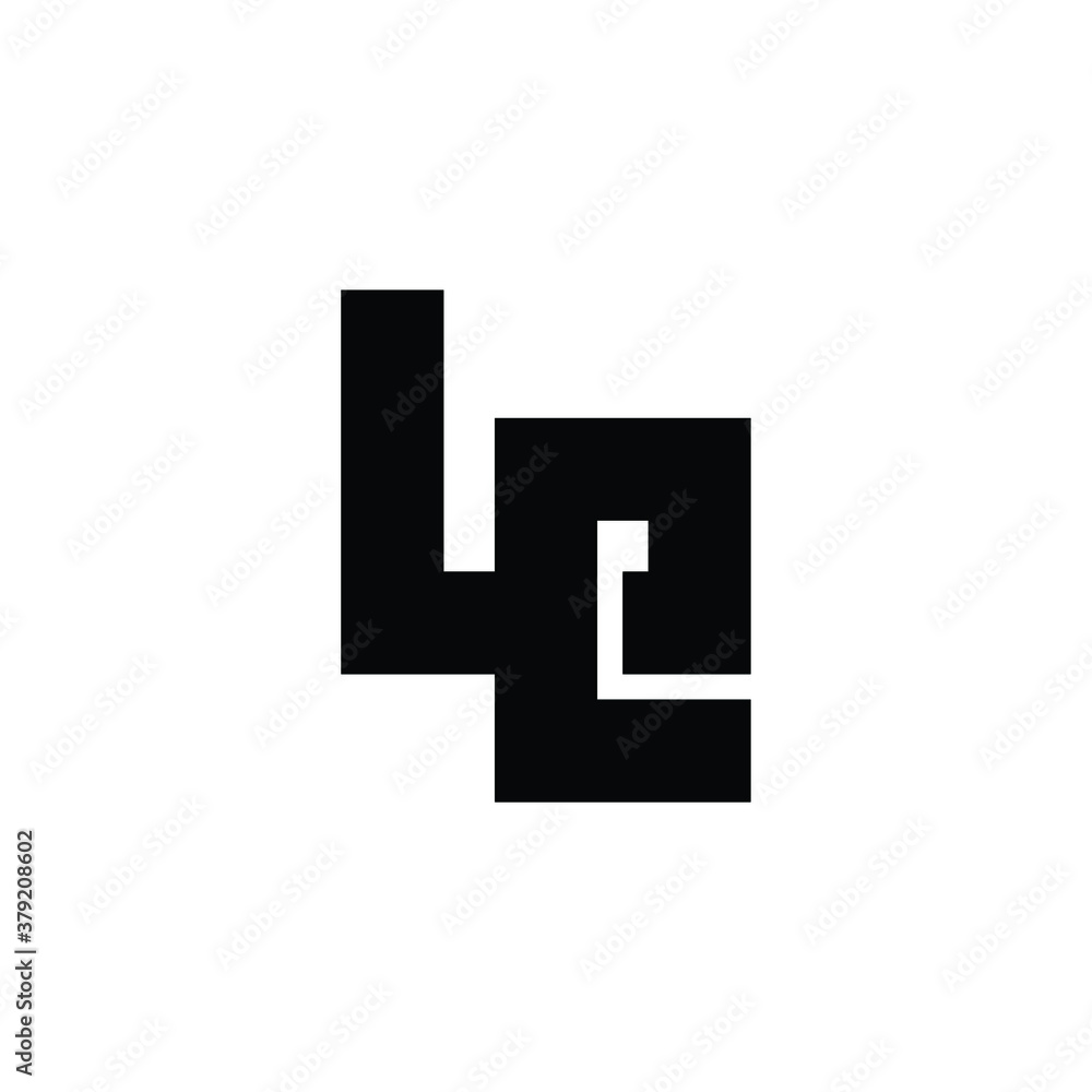 Obraz premium le initial based letter icon logo minimalist modern logo design template